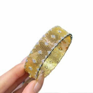 High-Gloss Premium Gold Plated 925 CZ Bangles