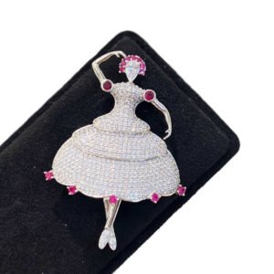 Premium Trendy Fashion Silver CZ Brooches | Deals