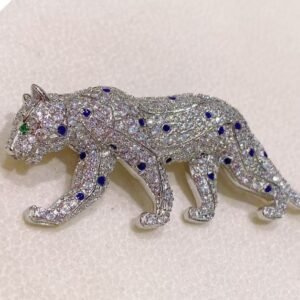 Sparkling Party Wear Luxury Silver CZ Brooches 925