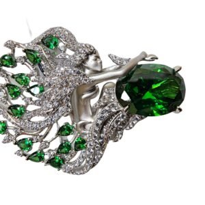 Trendy Everyday Wear Silver CZ Brooches | Big Deals