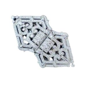 Premium Anti-Tarnish Luxury CZ Brooch Cufflinks