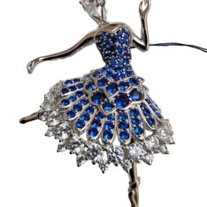 Trendy Fashion Silver CZ Brooches | Holiday Gifting