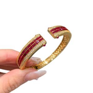 Daily Wear Gold Plated Luxury 925 Silver Bangles