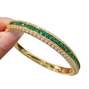 Best Price Gold Plated Luxury 925 CZ Bangles