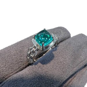 Trendy Occasion Wear Gold Plated Luxury 925 CZ Rings